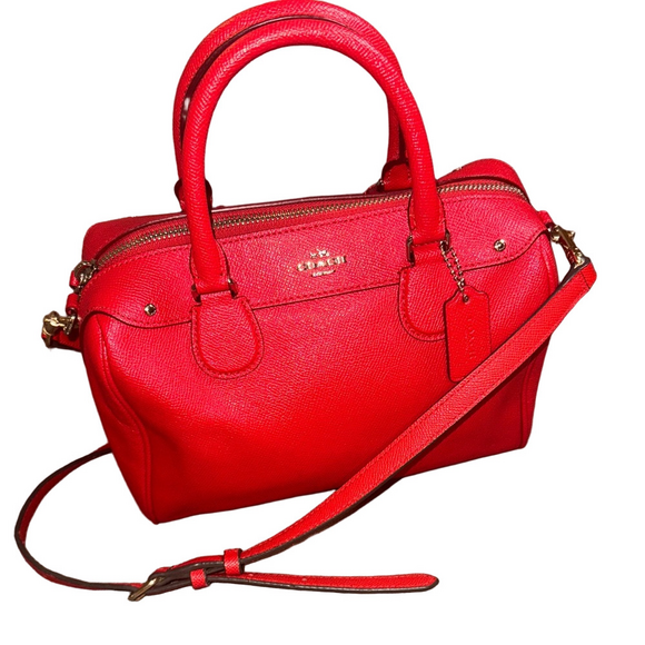 Coach Vibrant Red Satchel - Picture 2 of 8